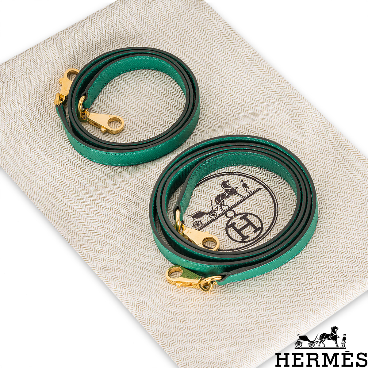 HERMES Epsom Kelly Sellier 25 Vert De Gris 786846